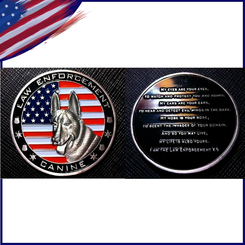 K9 Challenge Coin - Includes US Shipping & K9 Fund Donation
